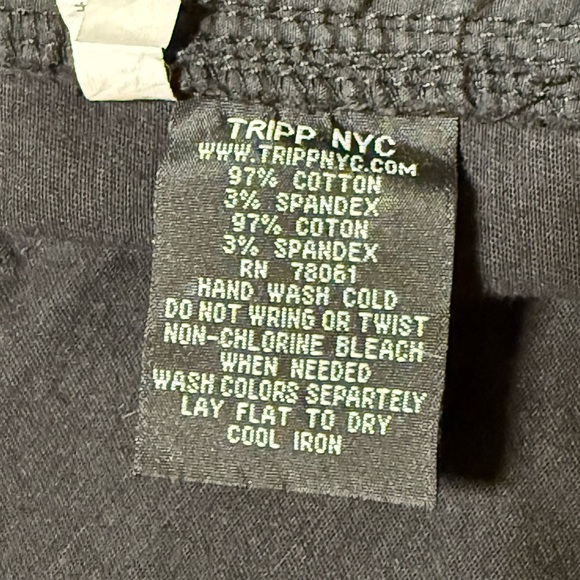 🖤 Tripp NYC Black Skinny Pants | Punk Goth Alternative | Classic Fit S - Picture 9 of 9